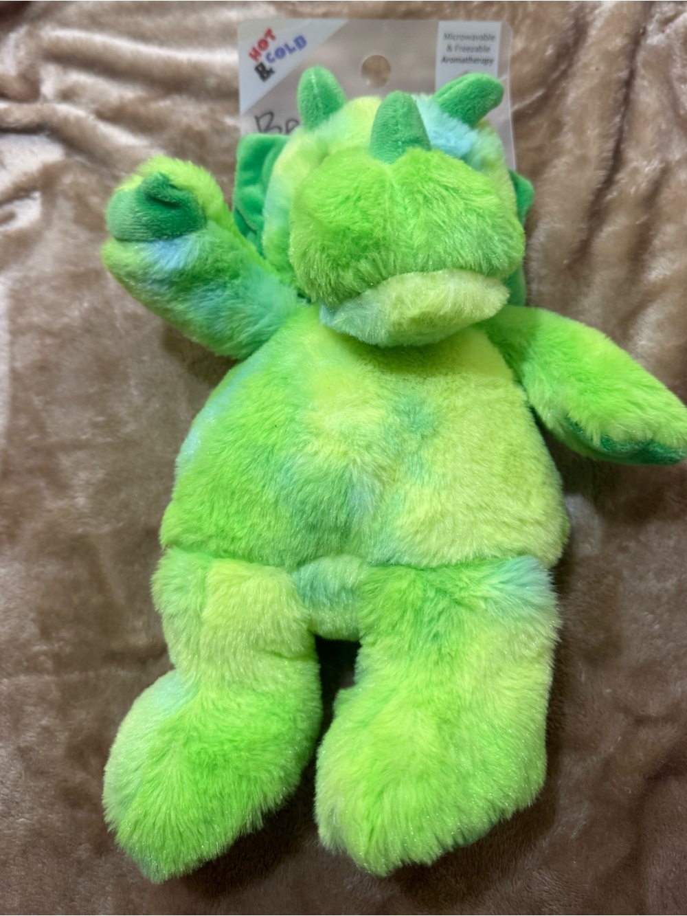 Bead Buddies Triceratops Hot & Cold Microwavable & Freezable Aromatherapy Plush